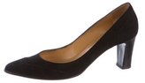 Thumbnail for your product : Hermes Suede Wingtip Pumps