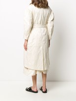 Thumbnail for your product : Simone Rocha Tonal-Embroidered Belted Coat