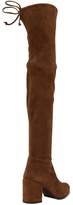 Thumbnail for your product : Stuart Weitzman 70mm Tieland Stretch Suede Boots