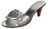Thumbnail for your product : Tory Burch Leather Logo Sandals