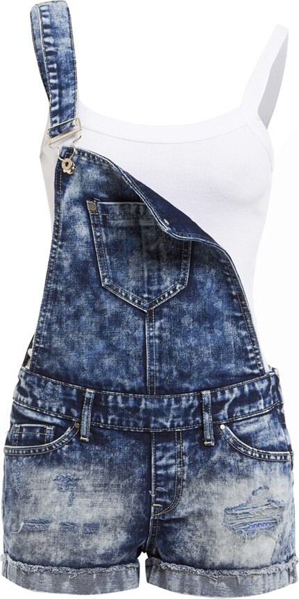SS7 Women's Denim Dungaree Shorts Sizes 6 to 14 (UK 12 ShopStyle