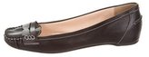 Thumbnail for your product : Christian Louboutin Leather Square-Toe Loafers