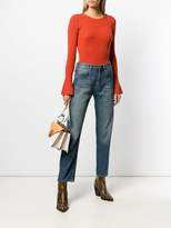 Thumbnail for your product : Tory Burch fitted ribbed knitted jumper
