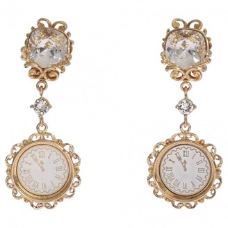 Dolce & Gabbana Gold Crystal Earrings