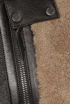 Thumbnail for your product : Belstaff Ava leather-paneled shearling coat