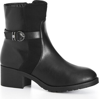 Evans | Women's Plus Size WIDE FIT Thea Ankle Boot - - 7W