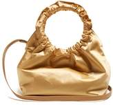 Thumbnail for your product : The Row Double Circle Small Satin Bag - Womens - Gold