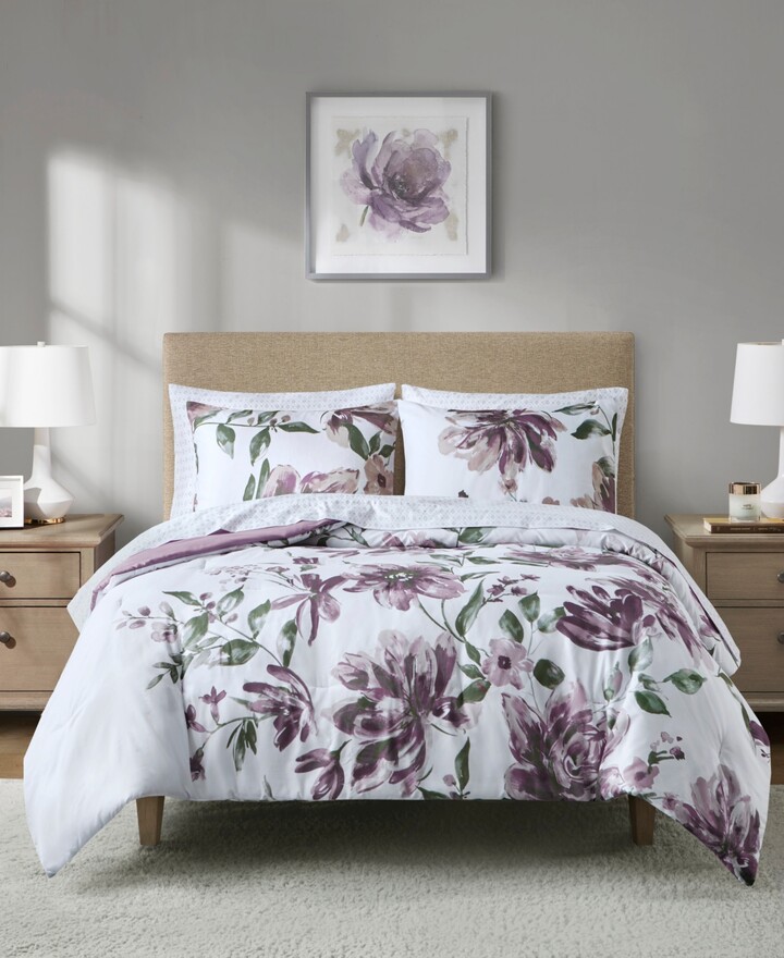 Madison Park Essentials Alice Floral 7-Pc. Comforter Set, King