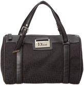 Thumbnail for your product : Christian Dior Black Trotter Canvas Boston Bag