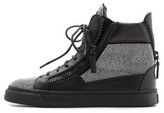 Thumbnail for your product : Giuseppe Zanotti Studded London Zip Sneakers