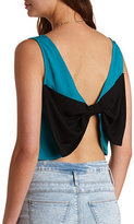 Thumbnail for your product : Charlotte Russe Bow-Back Swing Crop Top