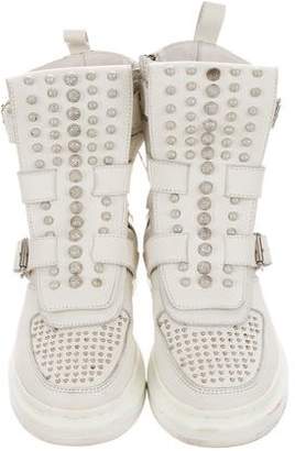 Alexander McQueen Studded Leather Sneakers