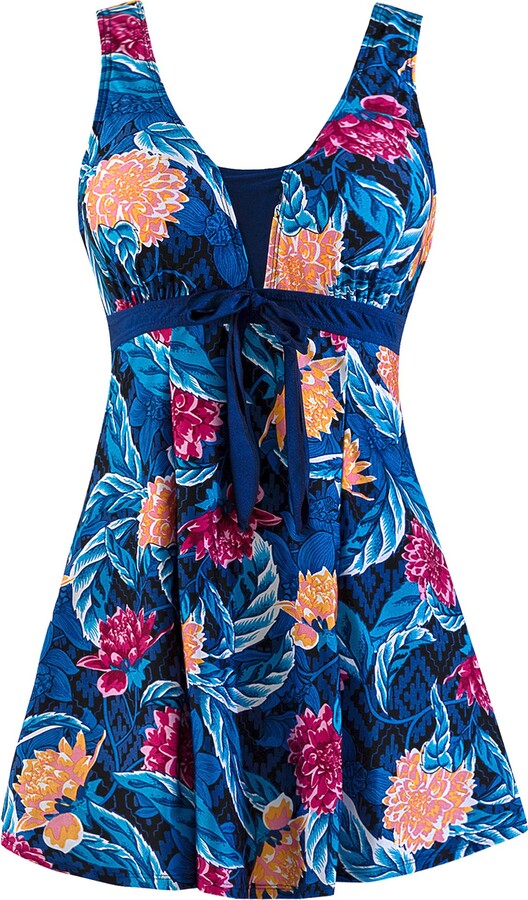 Dresses Women Wantdo Women's Plus Size Swim Suits One-Piece