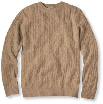 L.L. Bean Cashmere Sweater, Crewneck Cable Knit