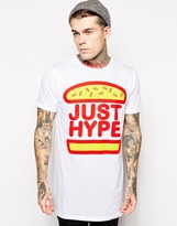 Thumbnail for your product : Hype X ASOS FATS FOOD Longline T-Shirt