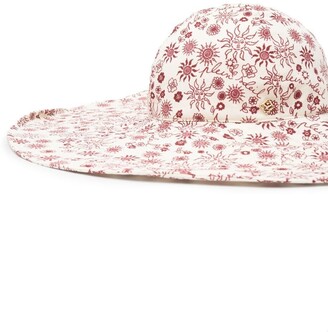 Sandro Floral-Print Sun Hat