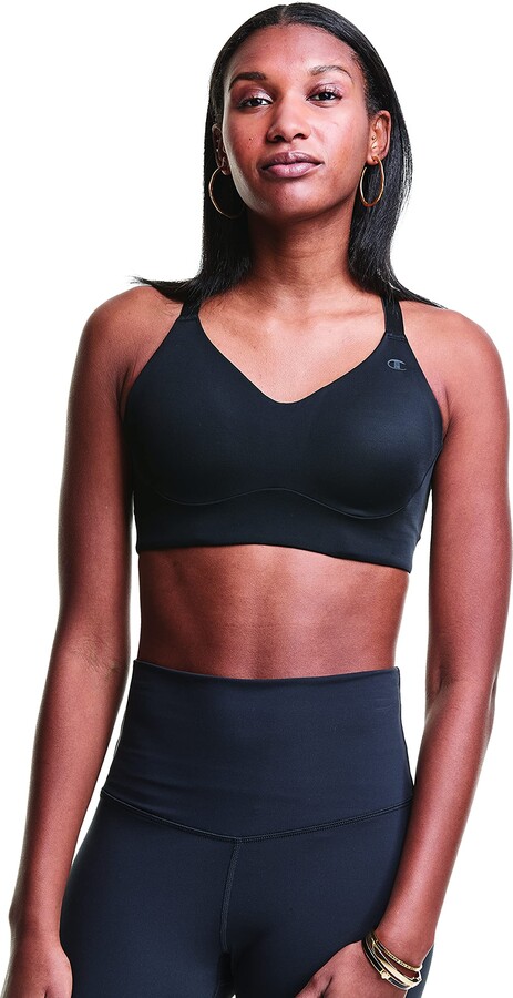 Polyester Champion Black Sports Bras for Women for sale