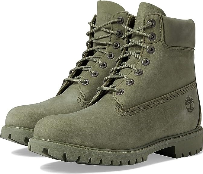 Timberland 6 Inch Premium Boot (Dark Green Nubuck) Men's Boots - ShopStyle