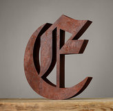 Thumbnail for your product : Restoration Hardware Handcrafted Gothic Letters - E