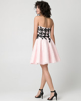 Thumbnail for your product : Le Château Embellished Lace Strapless Party Dress