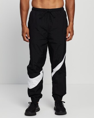 Nike Men's Black Track Pants - Big Swoosh Woven Pants - Size L at The  Iconic - ShopStyle Trousers
