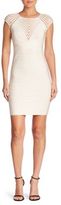 Thumbnail for your product : Herve Leger Mesh-Inset Cap-Sleeve Bandage Dress
