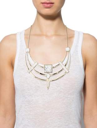 Alexis Bittar Marble Shield Necklace