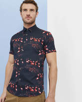 Thumbnail for your product : Ted Baker FLAMING Flamingo print cotton shirt