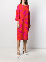 Thumbnail for your product : AMI Paris Jacquard Feather Detail Knit Dress