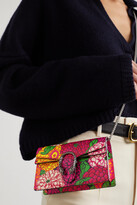 Thumbnail for your product : Gucci + Ken Scott Dionysus Super Mini Floral-print Leather Shoulder Bag