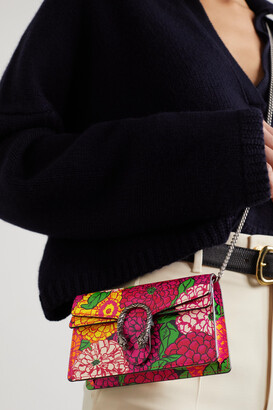 Gucci + Ken Scott Dionysus Super Mini Floral-print Leather Shoulder Bag