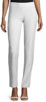 Thumbnail for your product : Eileen Fisher Washable Stretch Crepe Slim-Leg Pants, Bone, Petite