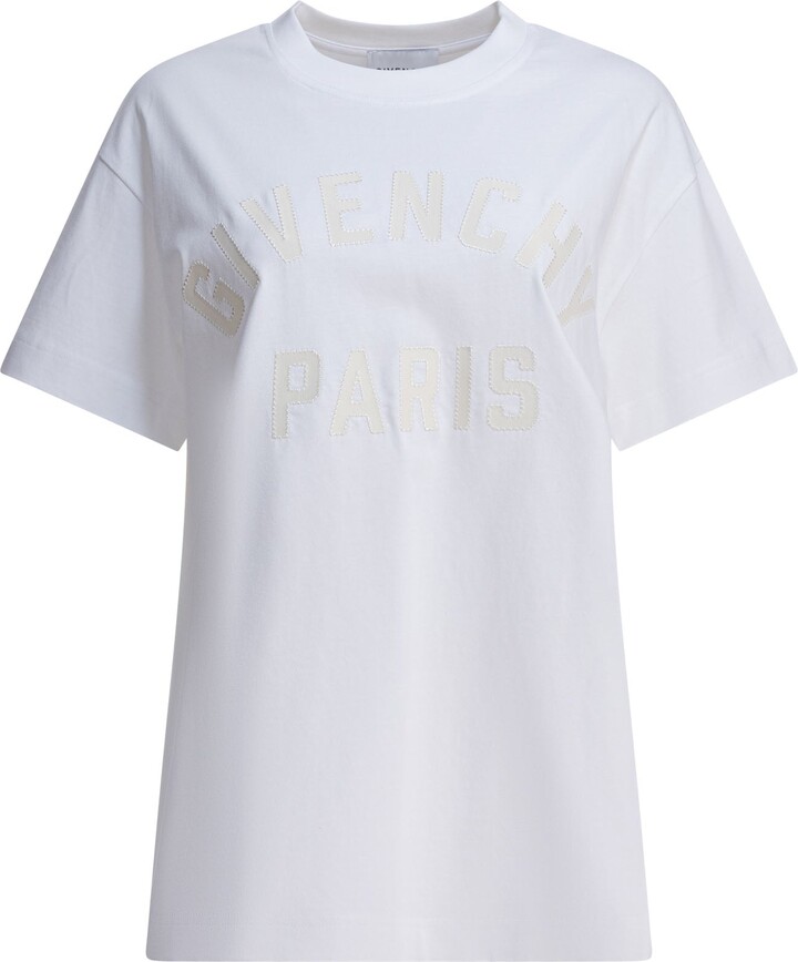 Givenchy T-Shirt With Paris Logo T-Shirts White