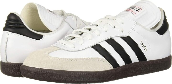 adidas Samba(r) Classic Soccer Cleats Soccer Shoes Running White/Black : Men's 8.5 - Women's 9.5 Medium, Leather