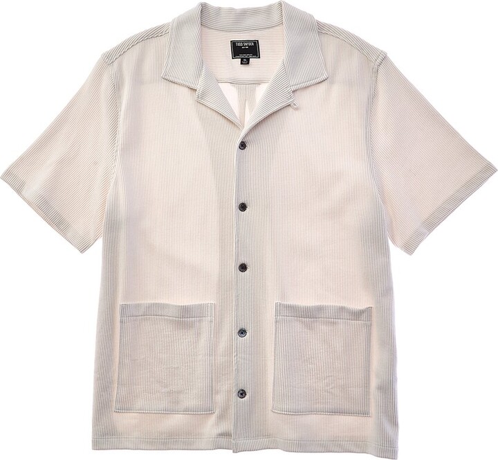 Todd Snyder Seersucker Guayabera Shirt