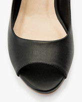 Thumbnail for your product : Le Château Cork Wedge Peep Toe Slingback Sandal