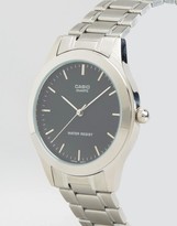 Thumbnail for your product : Casio Silver Stainless Steel Strap Watch MTP1128A-1A