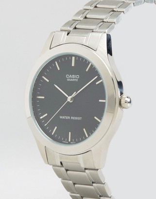Casio Silver Stainless Steel Strap Watch MTP1128A-1A