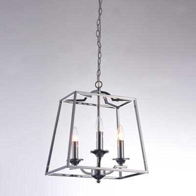 Pasargad Lionnel Polished Chrome Frame Chandelier