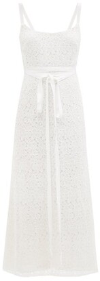 Brock Collection Tamara Scoop-neck Macramé-lace Dress - White