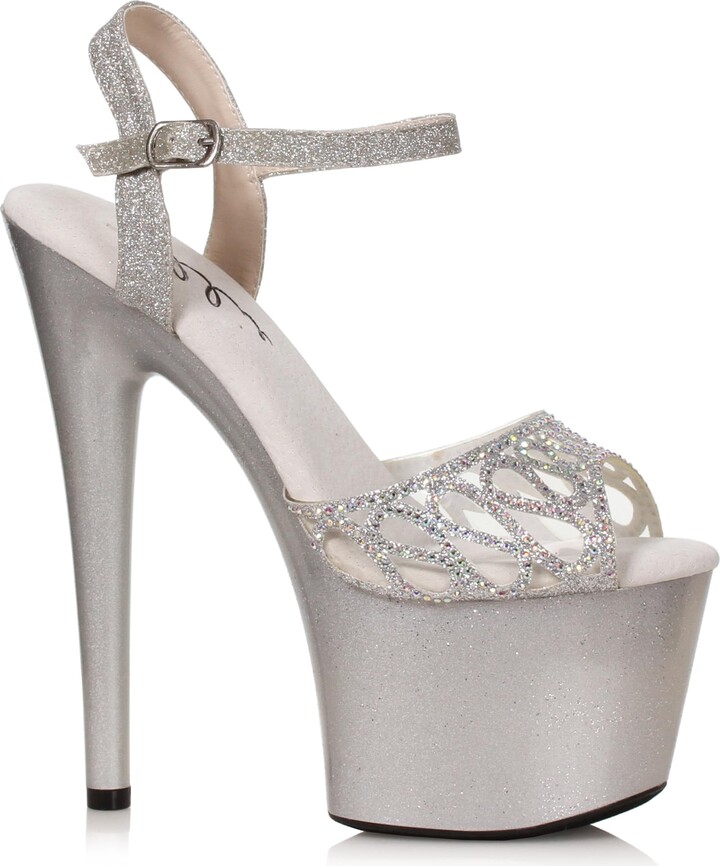 Ellie Shoes Women's 709-UNITY-SLV-10 Heeled Sandal