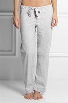 Thumbnail for your product : Bodas Montana brushed-cotton pajama pants