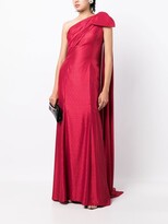 Thumbnail for your product : Jenny Packham Imogen one-shoulder draped gown