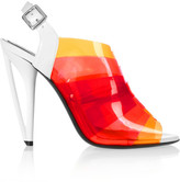 Thumbnail for your product : Fendi Iridia dégradé PVC and patent-leather sandals