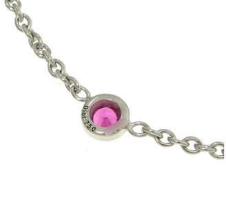 Christian Dior 18K White Gold Pink Sapphire Necklace