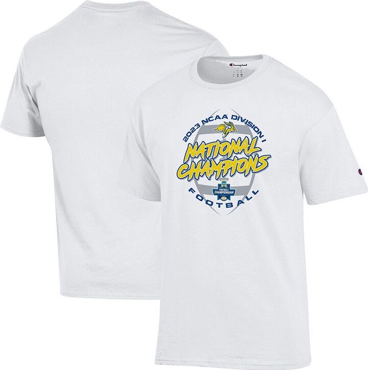 Men's Champion White South Dakota State Jackrabbits 2023 FCS Football National Champions Locker Room T-Shirt