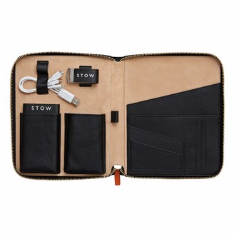 Stow First Class Leather Tech Case - Personalized
