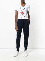 Thumbnail for your product : Markus Lupfer sequin embroidered rose track pants