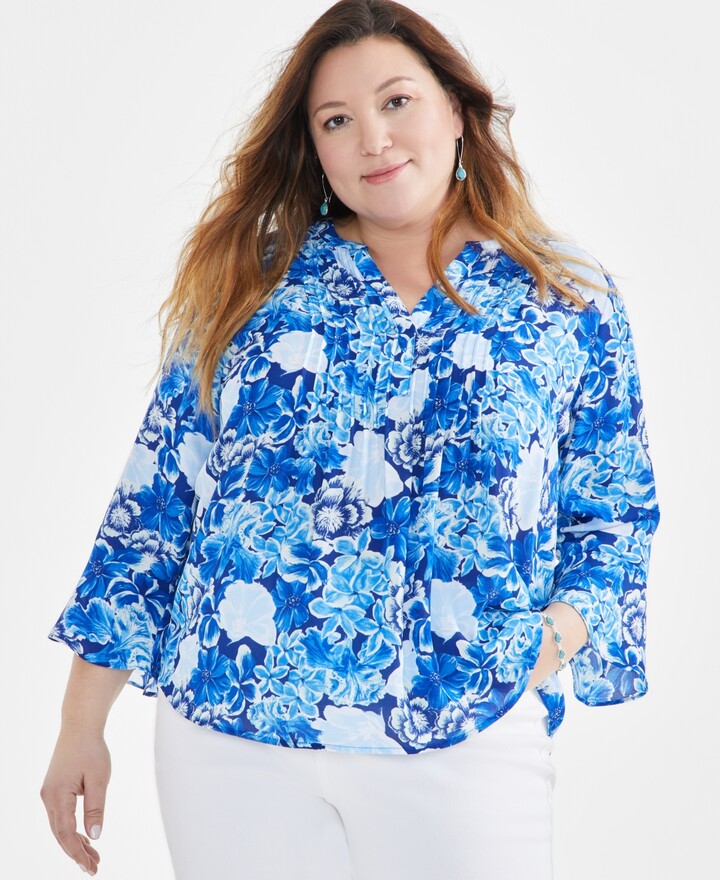 macy's 3x womens tops