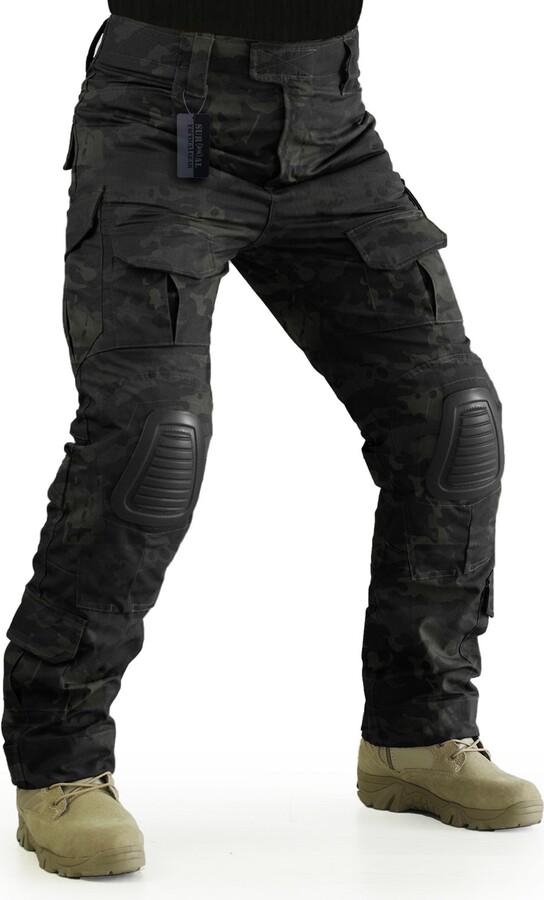 ZAPT Tactical Pants with Knee Pads Airsoft Hunting BDU Combat Pant Army
